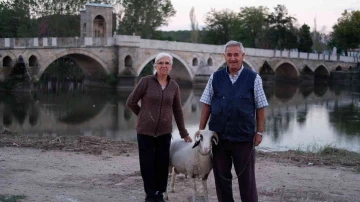 “Evladımız” dedikleri kuzu yaşlı çiftin can dostu oldu
