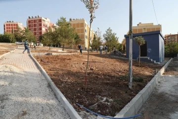 Eyyübiye kırsalında park ve yol çalışması
