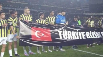 Fenerbahçe’den maç sonu anlamlı pankart