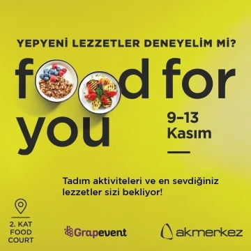 Food For You 3’üncü kez gerçekleşiyor
