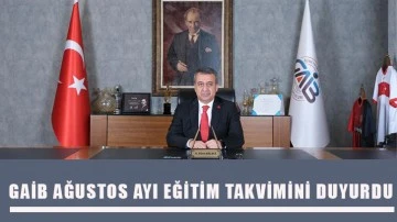 GAİB Ağustos Ayı Eğitim Takvimini Duyurdu