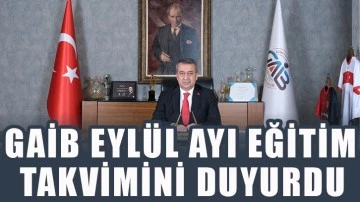 GAİB eylül ayı eğitim takvimini duyurdu