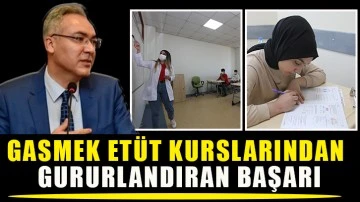 GASMEK etüt kurslarından gururlandıran başarı