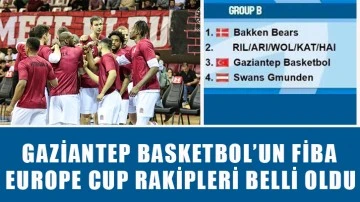 Gaziantep Basketbol’un FİBA Europe Cup rakipleri belli oldu