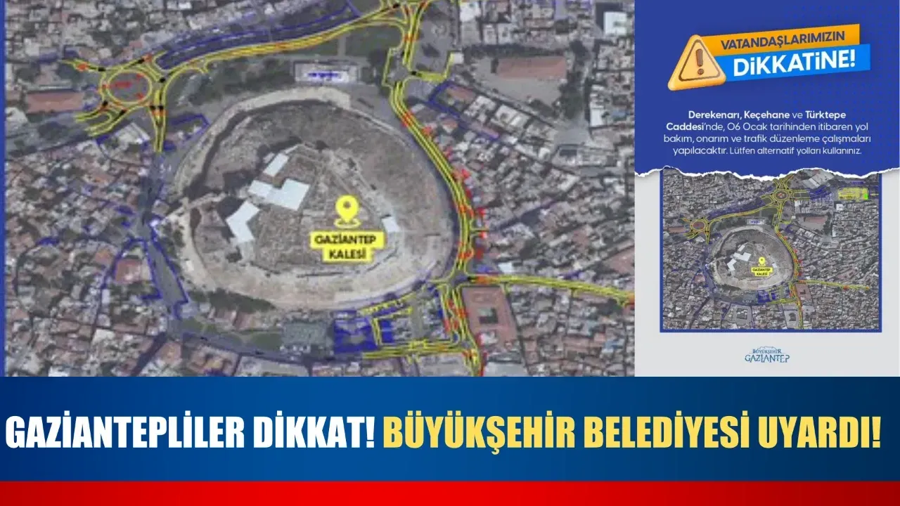 Gaziantep Büyükşehir'den uyarı!