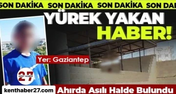 Gaziantep'te 16 Yaşındaki Çocuk Canına Kıydı 