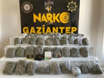 Gaziantep’te 18 kilo skunk ele geçirildi: 1 gözaltı
