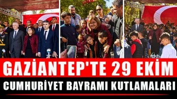 Gaziantep'te 29 Ekim Cumhuriyet Bayramı kutlamaları