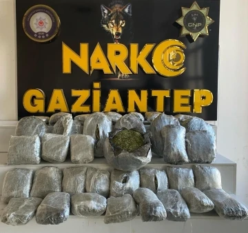 Gaziantep’te 33 kilo uyuşturucu ele geçirildi
