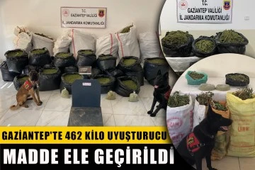 Gaziantep'te 462 kilo uyuşturucu madde ele geçirildi