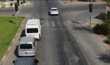 Gaziantep’te dron ile trafik denetimi
