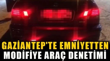 Gaziantep'te Emniyetten modifiye araç denetimi