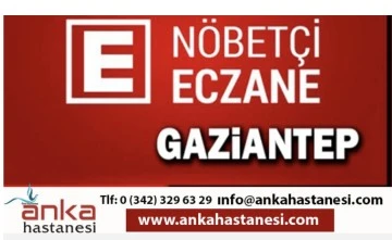 Gaziantep'te hangi eczaneler nöbetçi? İşte 27/07/2022 Çarşamba günü Gaziantep'te nöbetçi eczaneler..