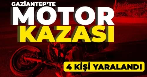 Gaziantep'te kaza! Motoru durduramadı  