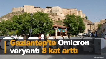 Gaziantep’te Omicron varyantı 8 kat arttı