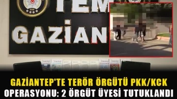 Gaziantep'te terör örgütü PKK/KCK operasyonu: 2 örgüt üyesi tutuklandı