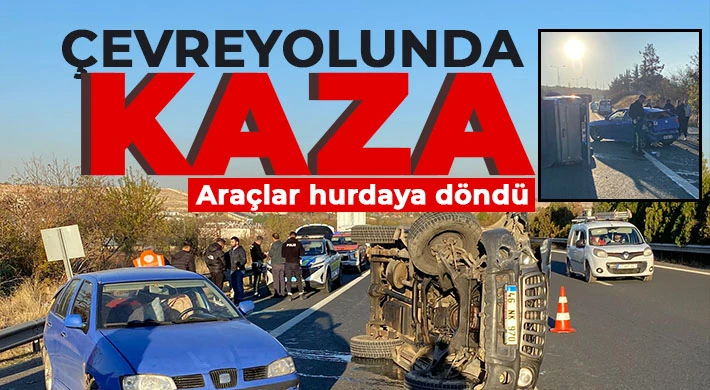 Gaziantep’te Trafik Kazası: İki Araç Hurdaya Döndü