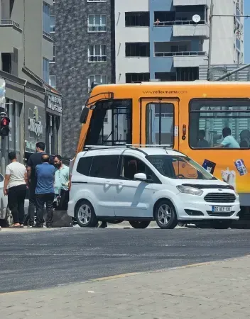 Gaziantep'te tramvay kaza yaptı