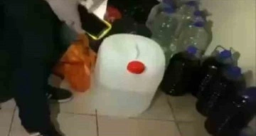 Gaziantep’te 200 litre sahte alkol ele geçirildi