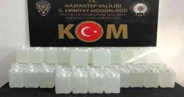 Gaziantep’te 270 litre etil alkol ele geçirildi