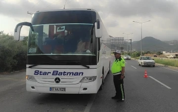 Gazipaşa’da yolcu otobüsleri denetlendi
