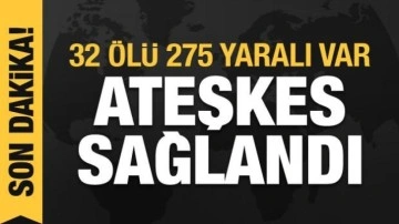 Gazze'de ateşkes sağlandı