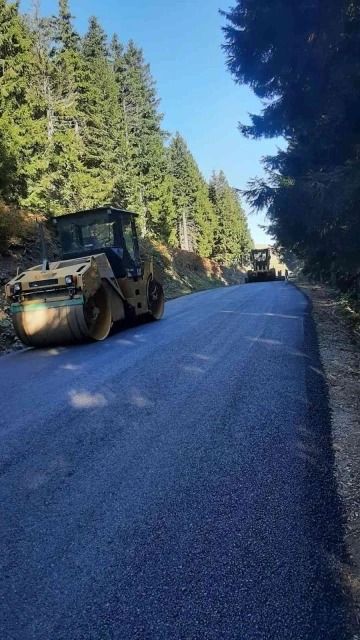 Giresun’da Kulakkaya-Bektaş yayla yolu asfaltlanıyor
