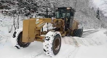 Giresun’un yüksek kesimlerinde karla mücadele başladı
