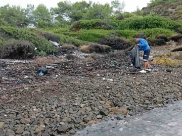 Gökova Körfezi’nde 10 ayda 36 ton çöp topladı
