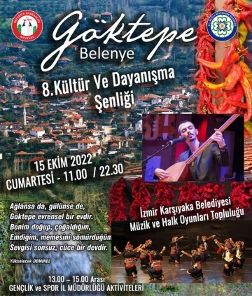 Göktepe Kültür ve Dayanışma şenliği başlıyor
