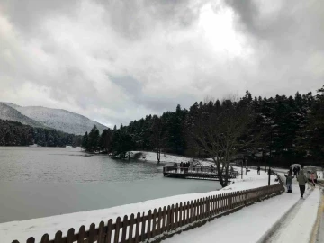 Gölcük Tabiat Parkı buz tuttu
