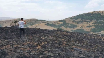 Gümüşhane’de çobanın yaktığı ateş nedeniyle 20 hektarlık arazi küle döndü
