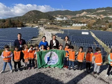 Güneş Enerji Tesisi, minik çevrecileri ağırladı
