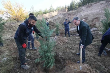 Hacılar’da bin 111 Fidan Toprakla Buluştu
