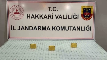 Hakkari’de 3 kilo altın ele geçirildi
