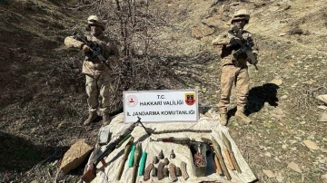 Hakkari’de silah ve mühimmat ele geçirildi
