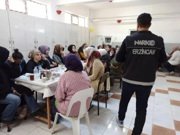 Halk Eğitim Merkezi’nde kurs gören kadınlara uyuşturucu bağımlılığı anlatıldı
