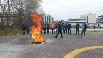 Hastanede sirenler eğitim ve tatbikat için çaldı
