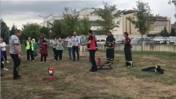 Hastanede yapılan tatbikat gerçeğini aratmadı
