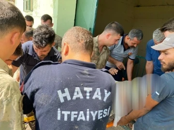 Hatay’da boya yaparken düşen işçi yaralanarak hastaneye kaldırıldı
