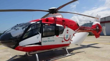 Helikopter ambulans en yoğun günlerini yaz mevsiminde yaşıyor
