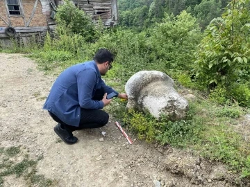 Heyelanda toprağın içinden tarih çıktı
