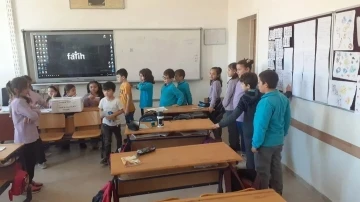 Hisarcık Atatürk İlkokulu’nda sınıf başkanlığı seçimi

