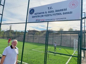 Hisarcık Dereköy’de sentetik çim yüzeyli halı saha hizmete girdi
