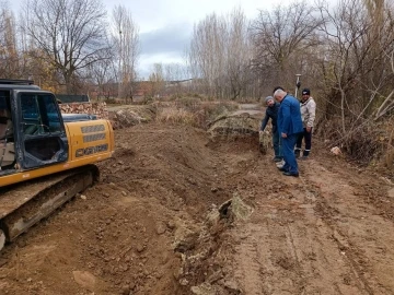 Hisarcık Küçükçay’da taşkın koruma projesi çalışmaları
