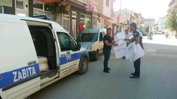 Hisarcık’ta kurban atıkları için 3 bin poşet dağıtıldı
