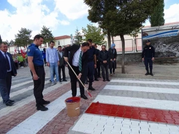 Hisarcık’ta “Yayalara Öncelik Duruşu, Hayata Saygı Duruşu” etkinliği
