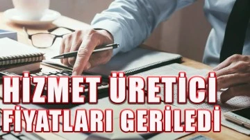 Hizmet üretici fiyatları geriledi 