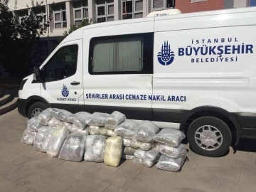 İBB çalışanları cenaze götürdü, esrar getirirken yakalandı
