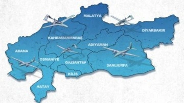 İHA ve SİHA'lar deprem bölgesinde göreve devam ediyor